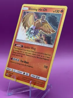 Shining Ho-Oh SM70 Pokemon Promo Card Holo LP - Image 4