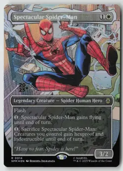 Spectacular Spider-Man (Borderless) 14 Prerelease Cards Magic: The Gathering NM - Image 1