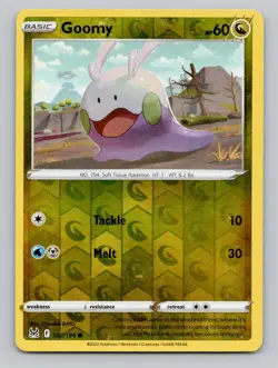 Reverse Holo Goomy #132/196 Common SWSH11: Lost Origin Pokemon - Image 1