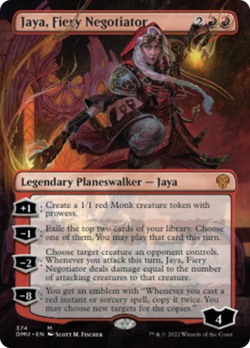 Jaya, Fiery Negotiator (Borderless) Dominaria United NM CARD ABUGames - Image 1
