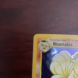 Pokemon TCG Ninetales Base Set Holo Unlimited Rare Card 12/102 WOTC MP - Image 3