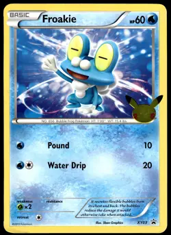 Chespin XY01 Fennekin XY02 Froakie XY03 JUMBO Black Star Promo Pokemon Card - Image 2