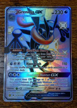 Greninja GX SV56/SV94 Hidden Fates Pokemon Card NM-MINT - Image 1