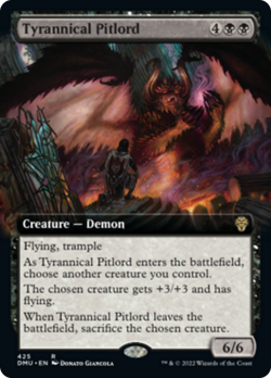 Tyrannical Pitlord (Extended Art) Dominaria United NM CARD ABUGames - Image 1