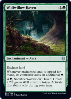 Wolfwillow Haven FOIL Theros Beyond Death PLD Green Uncommon MAGIC CARD ABUGames - Image 1