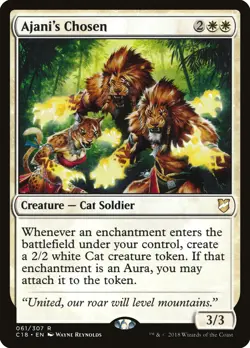 Ajani's Chosen Commander 2018 NM White Rare MAGIC THE GATHERING CARD ABUGames - Image 1