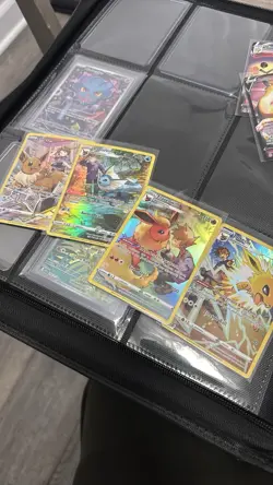 Pokemon TCG sword and shield Holo Card Lot Eevee Vaporeon Flareon Jolteon - Image 1