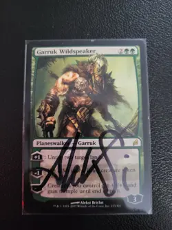 Garruk Wildspeaker Lorwyn Signed by Artist Aleksi Briclot MtG Magic - Image 1