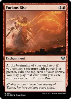 [MTG] Furious Rise (Foil) (0225) (CMM) NM - Image 1