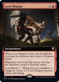 Loot Dispute (Extended Art) Commander Legends: Battle for Baldur's Gate NM - Image 1