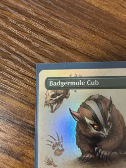 Badgermole Cub Borderless Foil Avatar Magic The Gathering MTG Mythic 326 NM - Image 5