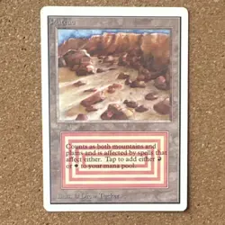 Plateau, Dual Land Red White, Magic the Gathering, unlimited edition - Image 1