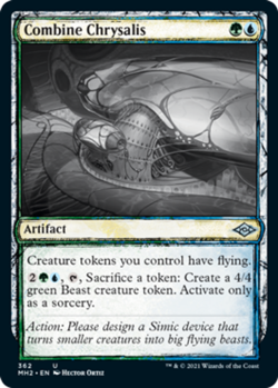 1x Combine Chrysalis - Showcase - Foil NM-Mint, English Modern Horizons 2 MTG Ma - Image 1