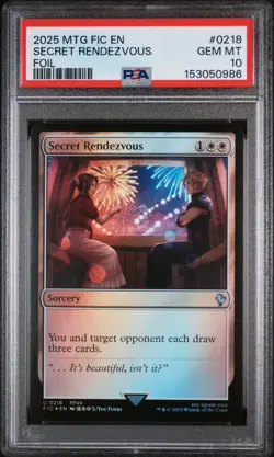 Magic: The Gathering Secret Rendezvous Commander Final Fantasy Foil PSA 10 #218 - Image 1