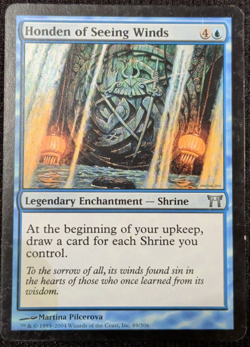 1x HONDEN OF SEEING WINDS - Kamigawa - MTG - Magic the Gathering - Image 1