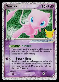 Pokemon Card - Mew ex Celebrations Classic Collection 88/92 Holo - Image 1