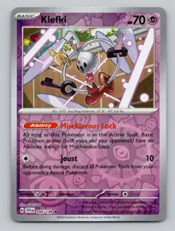 Reverse Holo Klefki #096/198 Rare Prize Pack Series Cards Pokemon - Image 1