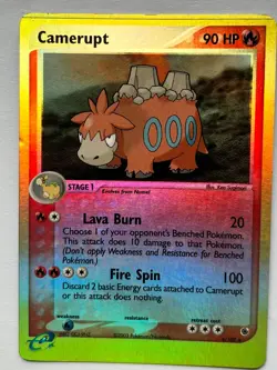 Camerupt 4/109 Pokemon Ruby and Sapphire Reverse Holo Rare - Image 3