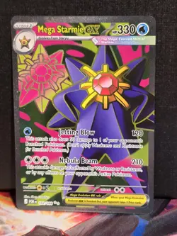 Mega Starmie EX 102/088 Full Art Ultra Rare Pokemon TCG: Perfect Order - Image 2
