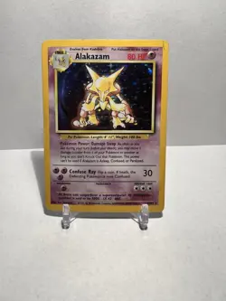 Alakazam Holo Rare 1/102 Pokemon Base Set MP / HP - Image 1