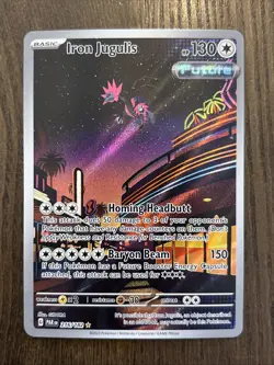 Iron Jugulis 216/182 Pokemon TCG S&V Paradox Rift Illustration Rare NM - Image 1