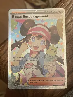 Pokemon Rosa’s Encouragement SIR 123/088 Perfect Order Holo NM Full Art - Image 1