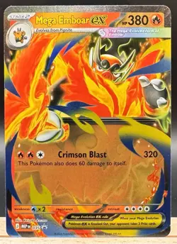 Mega Emboar ex 035 Black Star Promo Ascended Heroes Pokemon TCG NM - Image 1