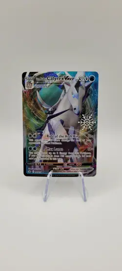 Pokemon TCG: Ice Rider Calyrex VMAX 046/198 Snowflake Stamp Promo - NM - Image 1