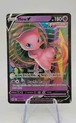 Pokemon TCG: Mew V 113/264 Double Rare- Swsh08: Fusion Strike - NM - Image 1
