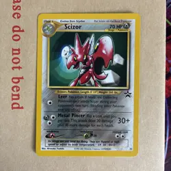 Scizor 33 Pokemon WOTC Black Star Promo - Near Mint NM (fast dispatch) - Image 2