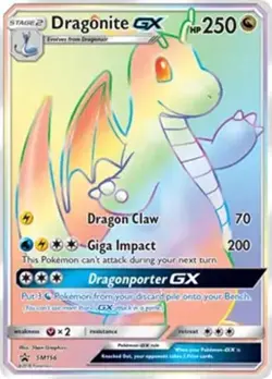 Dragonite GX - SM156 Black Star Promo Rainbow Pokemon - NM - Image 1