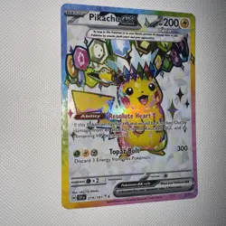 2024 Pokemon Surging Sparks EN #219 Pikachu EX Ultra Rare Pokemon TCG English - Image 5