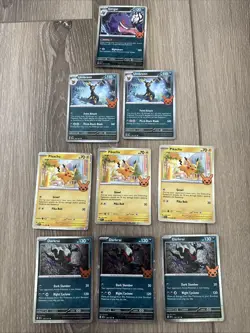 Pokemon Trick Or Trade Pikachu, Gengar, Darkrai, Umbreon Cosmos Holo NM - Image 1