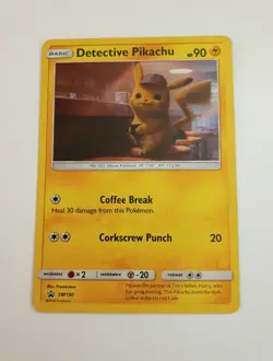NM-/LP+ Pokemon TCG - Detective Pikachu - SM190 Holo Promo Sun & Moon Promo - Image 1