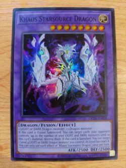 Khaos Starsource Dragon - OP28-EN008 - Near Mint NM - Super Rare - Unlimited - Image 1