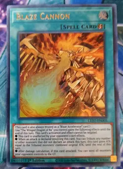Yugioh Blaze Cannon LED7-EN005 1ST ED NM Ultra Rare - Image 1