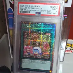 Konami Yu-Gi-Oh! TCG Called by the Grave Quarter Century SCR RA04-EN092 PSA 9 - Image 1