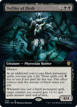 Defiler of Flesh (Extended Art) FOIL Dominaria United NM CARD ABUGames - Image 1