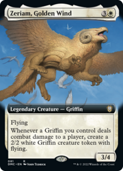 Zeriam, Golden Wind (Extended Art) Dominaria United Commander NM CARD ABUGames - Image 1