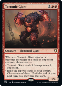 Tectonic Giant Commander Legends: Battle for Baldur's Gate NM Rare CARD ABUGames - Image 1