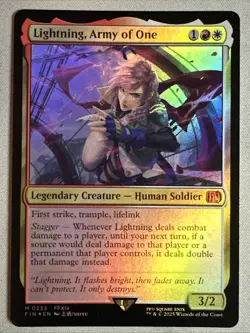 MTG / Lightning, Army of One / FIN / #233 / FOIL / Mythic / NM - Image 1