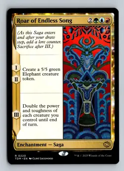 Roar of Endless Song - TDM #220 Rare - NM / Mint Tarkir Single - Image 2