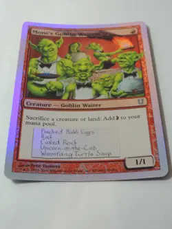 MTG - FOIL - Mons's Goblin Waiters - Unhinged - NM - Image 2