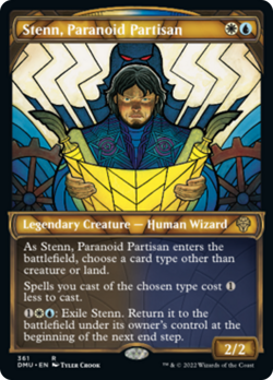 Stenn, Paranoid Partisan (Textured Showcase 361) FOIL Dominaria United NM - Image 1