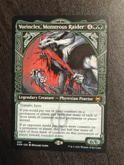 MTG Vorinclex, Monstrous Raider Showcase Kaldheim Regular Mythic Rare NM - Image 1