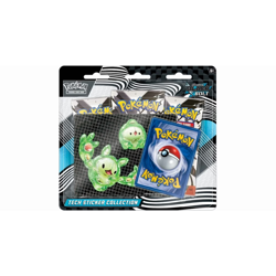Pokemon Black Bolt Tech Sticker Collection 3-Pack - 12 LOT W/Display Case - Image 1
