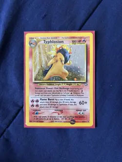 Pokemon Neo Genesis Typhlosion 17/111 Holo Nintendo Card - Image 1