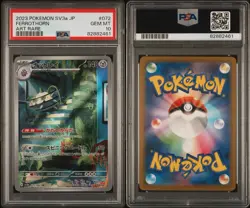 2023 Pokemon Japanese SV3a Ferrothorn #072 Art Rare PSA 10 - Image 3