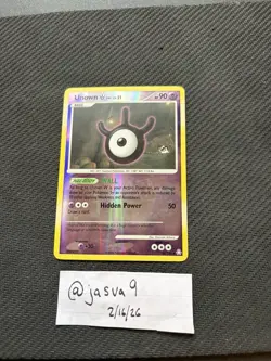 Unown W Reverse Holo #80 Pokemon Legends Awakened – AS IS – SHIPS ASAP - Image 1