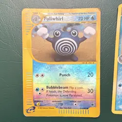 Pokemon Poliwhirl Poliwrath Holo Nintendo 2002 2004 Card Lot - Image 2